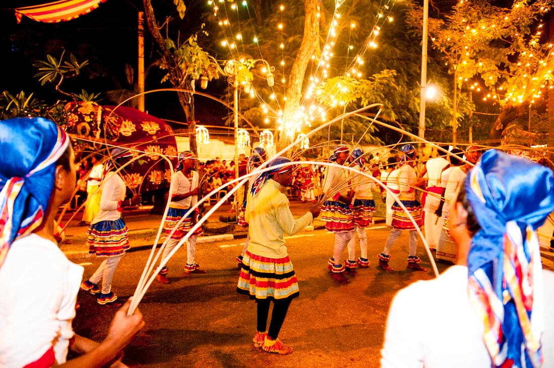 Gangaramaya Temple during Navam Perahera