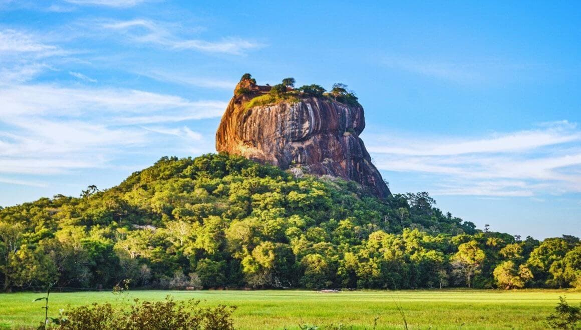 Sigiriya Rock Fortress from ground